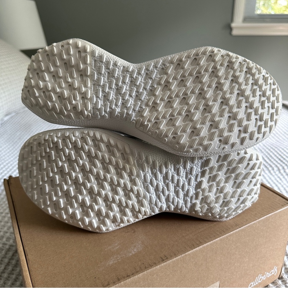 Allbirds Women's Tree Dasher 2 - Blizzard/Rustic Cobalt - Picture 9 of 12